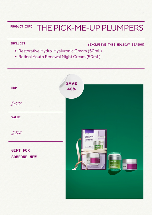 Murad Christmas Holiday Gift Kit - The Pick-Me-Up Plumpers